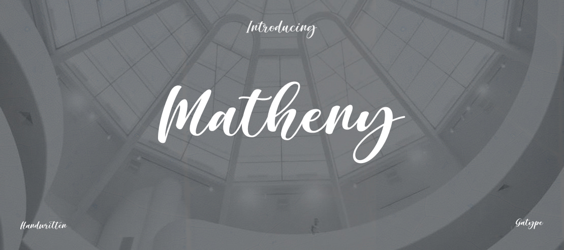 Matheny Font