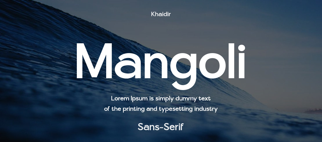 Mangoli Font