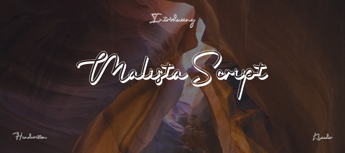 Malista Script Font