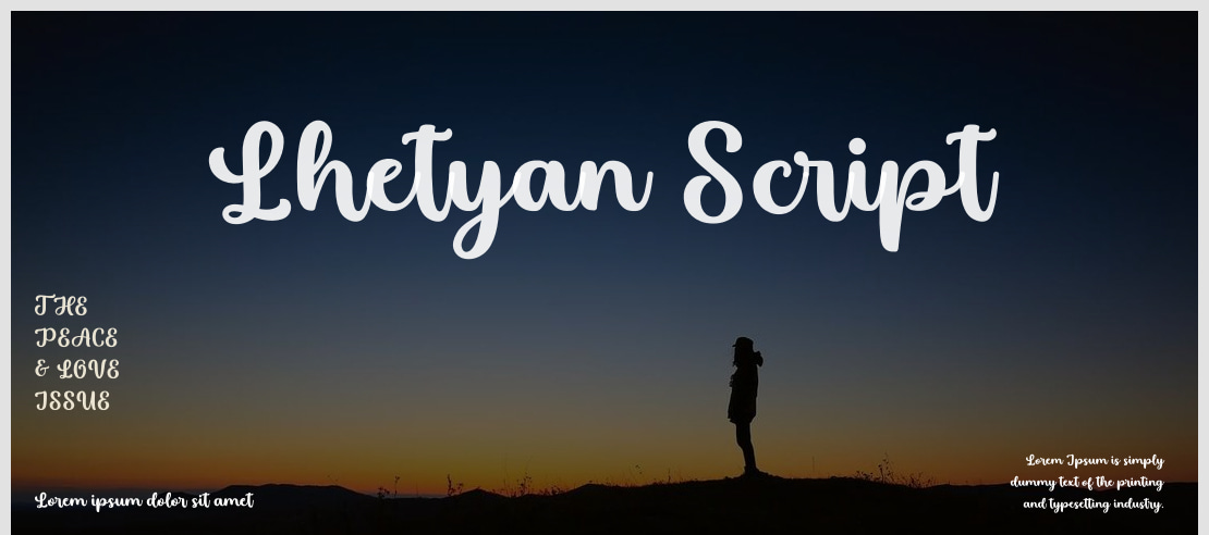 Lhetyan Script Font