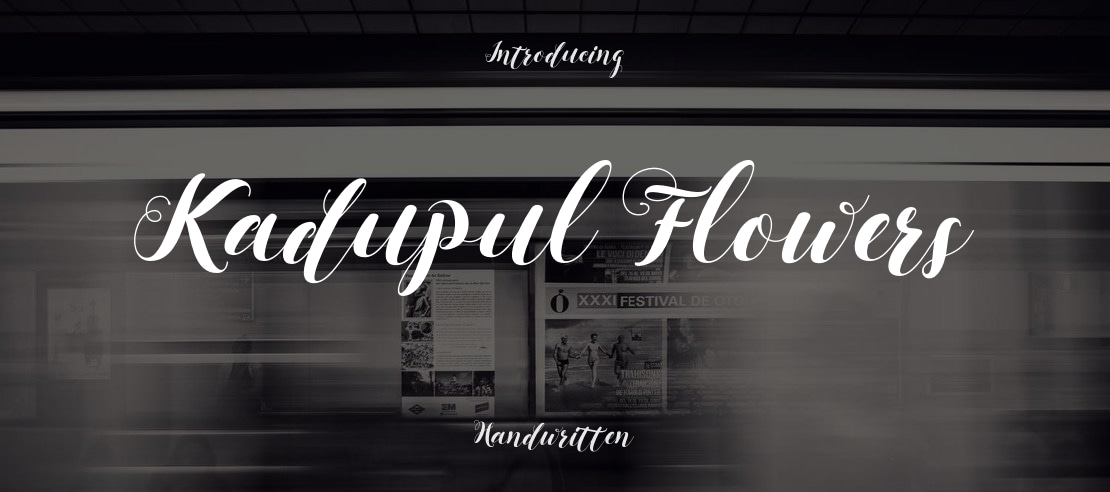 Kadupul Flowers Font