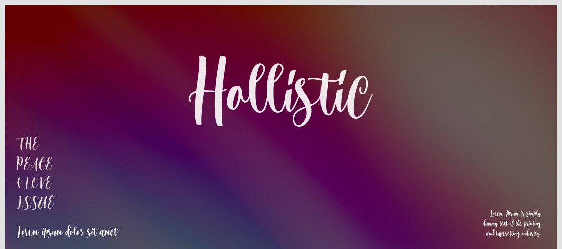 Hollistic Font