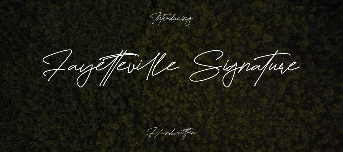 Fayetteville Signature Font