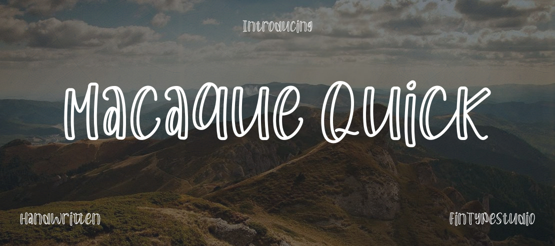 Macaque Quick Font