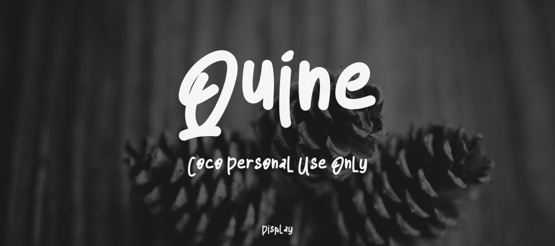 Quine Coco Personal Use Only Font