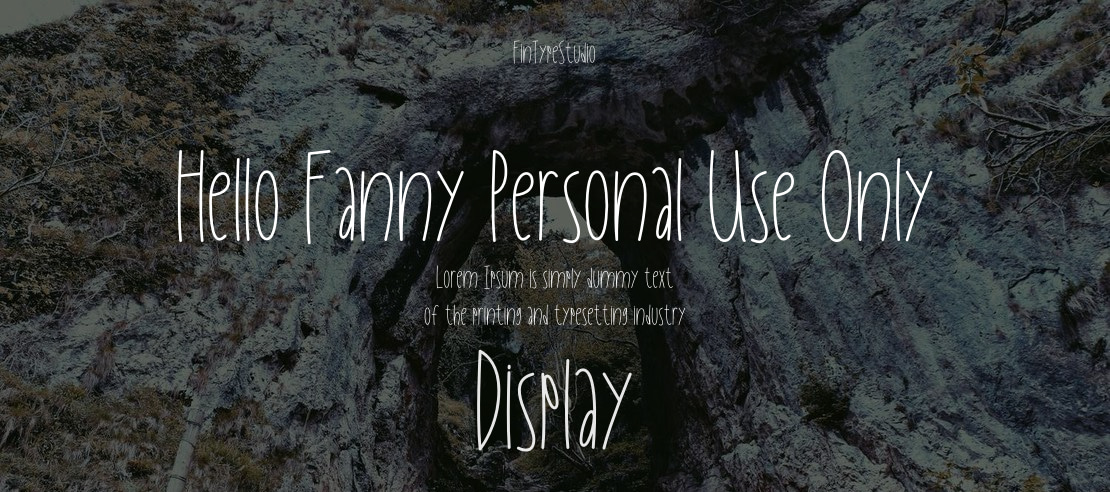 Hello Fanny Personal Use Only Font