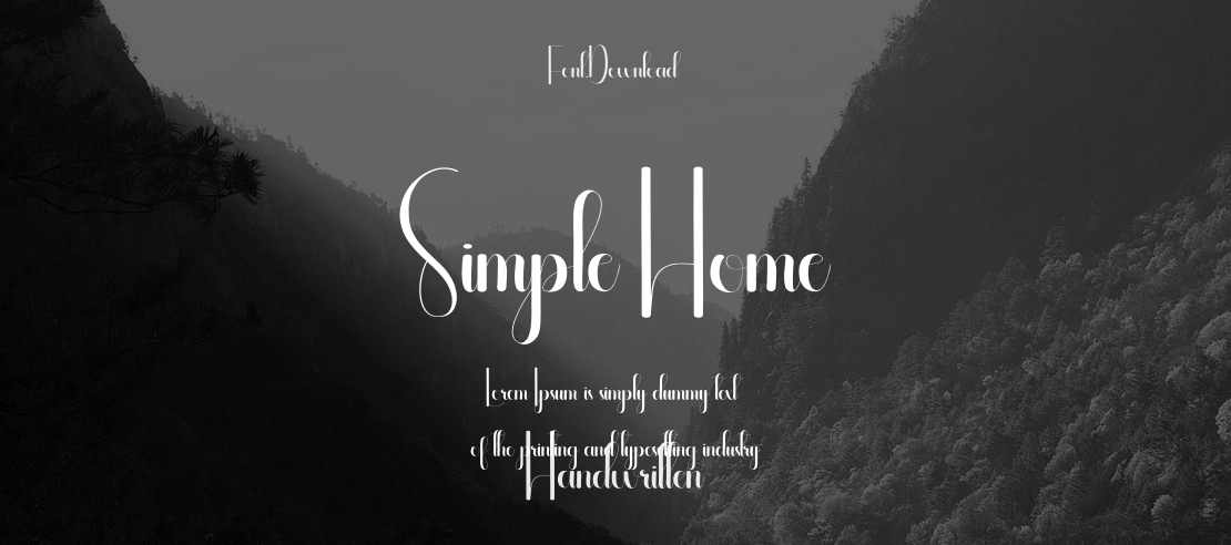 Simple Home Font