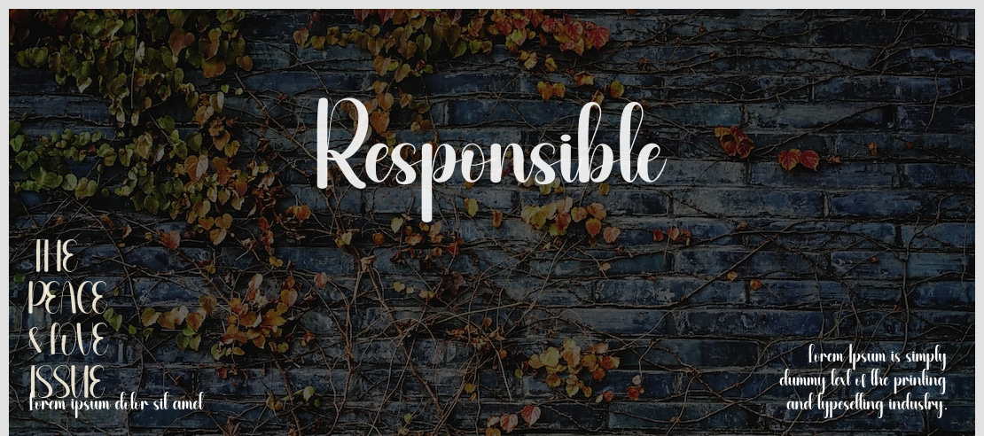 Responsible Font