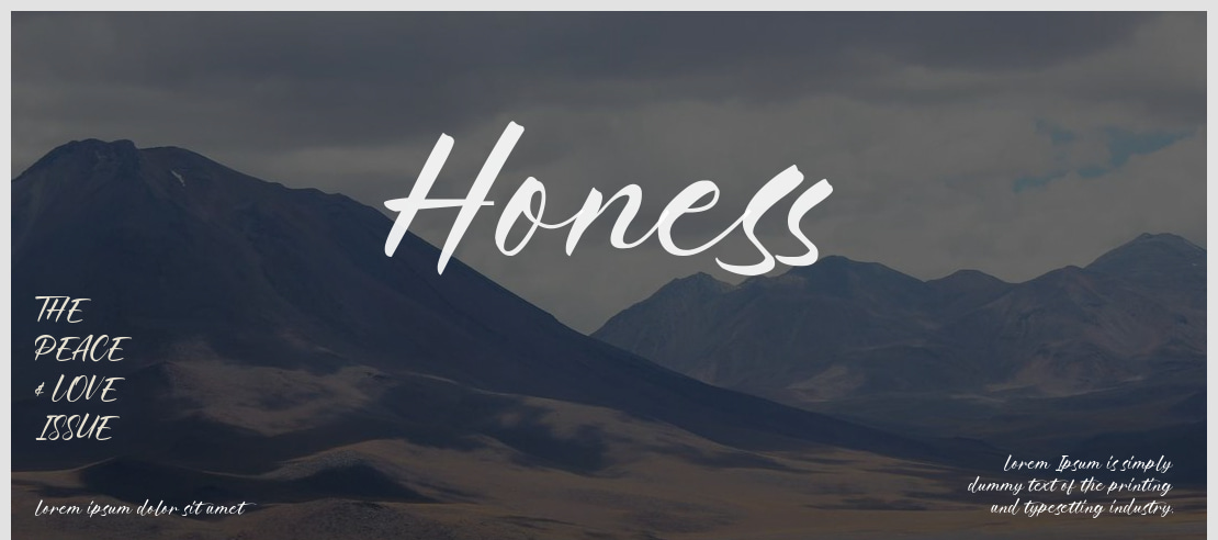 Honess Font