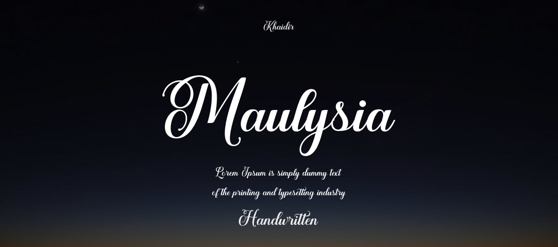 Maulysia Font