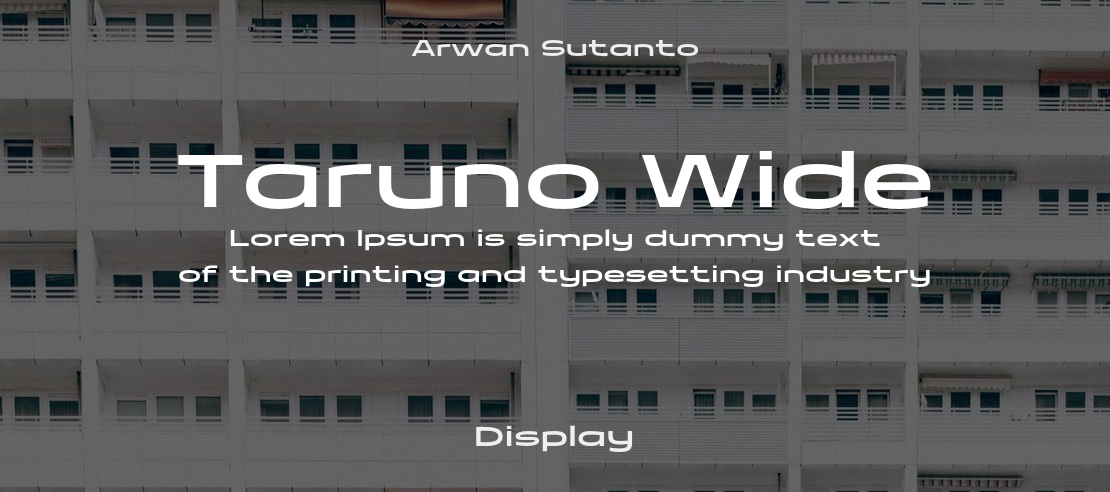 Taruno Wide Font Family