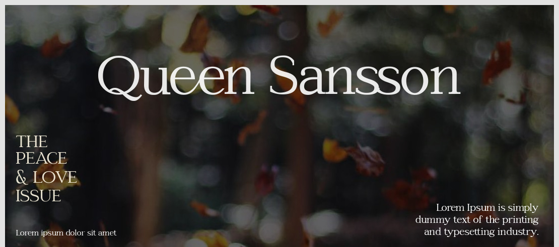 Queen Sansson Font