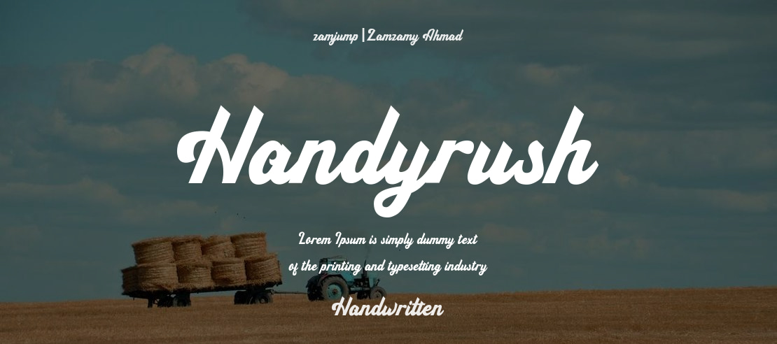 Handyrush Font