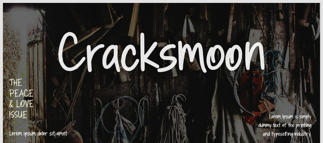 Cracksmoon Font