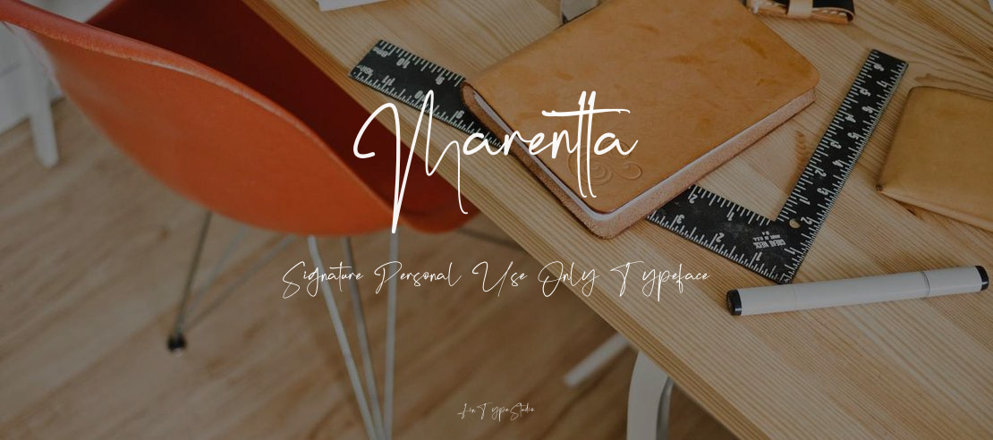 Marentta Signature Personal Use Only Font