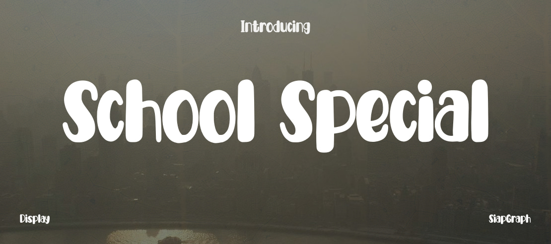 School Special Font