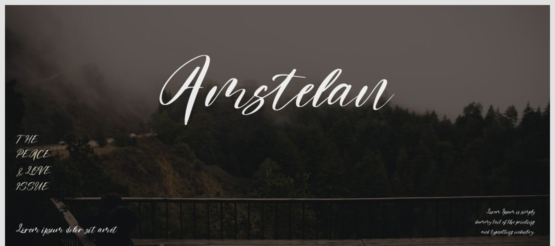 Amstelan Font