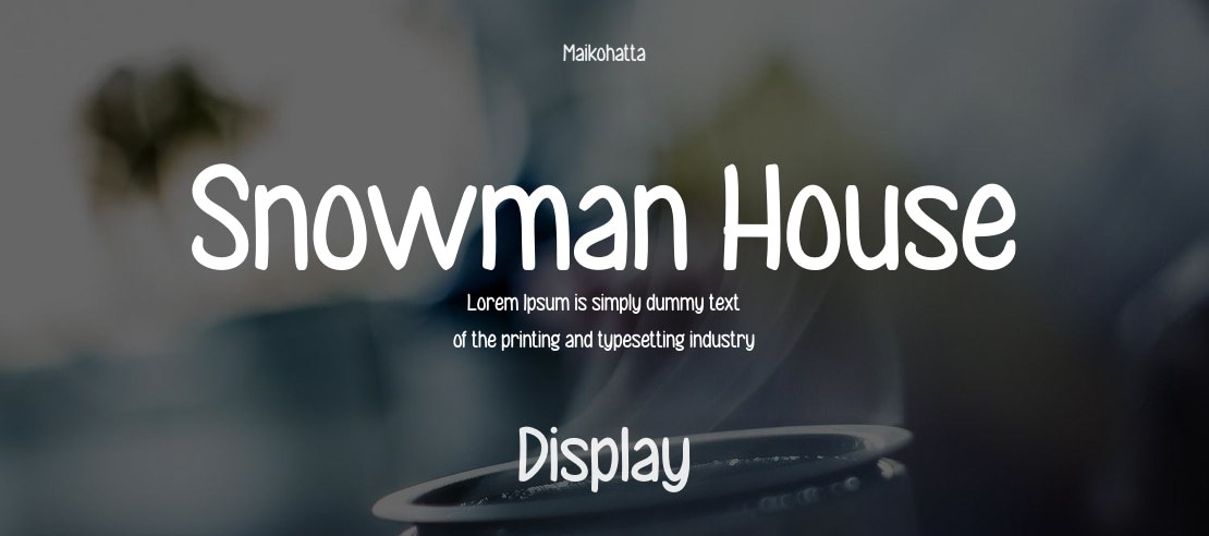 Snowman House Font