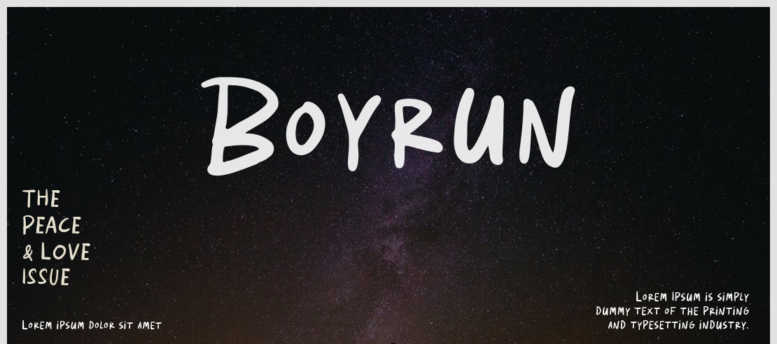 Boyrun Font