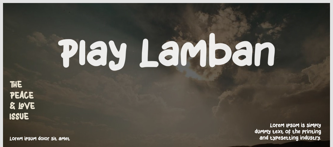 Play Lamban Font