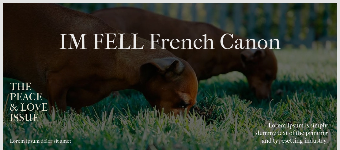 IM FELL French Canon Font Family