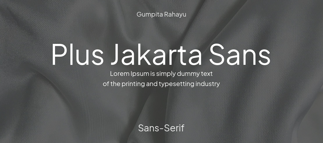 Plus Jakarta Sans Font Family