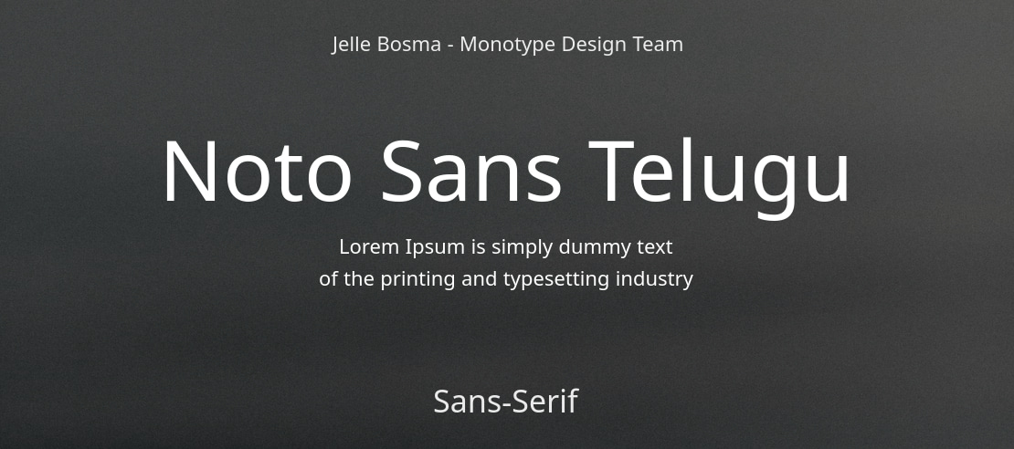 Noto Sans Telugu Font