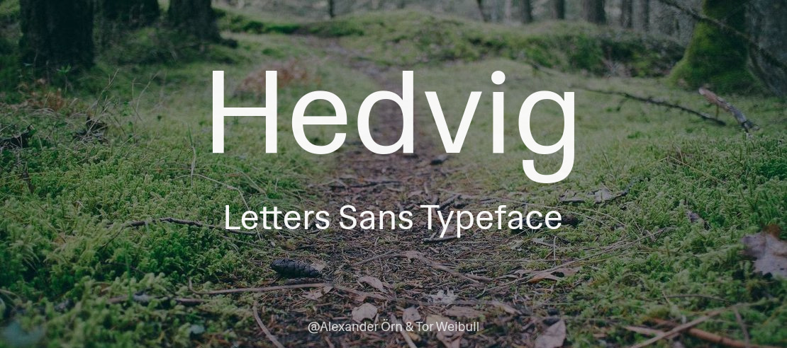 Hedvig Letters Sans Font