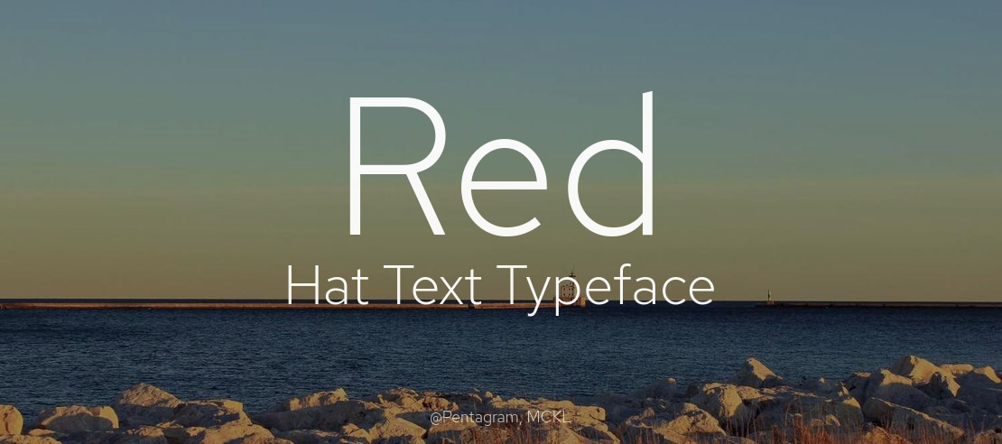 Red Hat Text Font Family