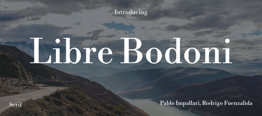 Libre Bodoni Font Family