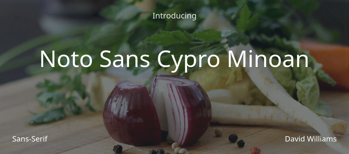 Noto Sans Cypro Minoan Font