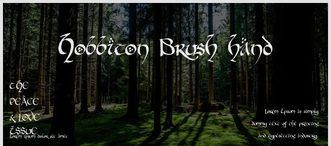 Hobbiton Brush hand Font