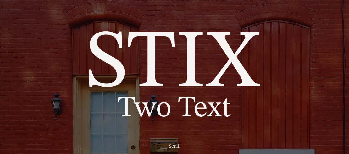 STIX Two Text Font Family