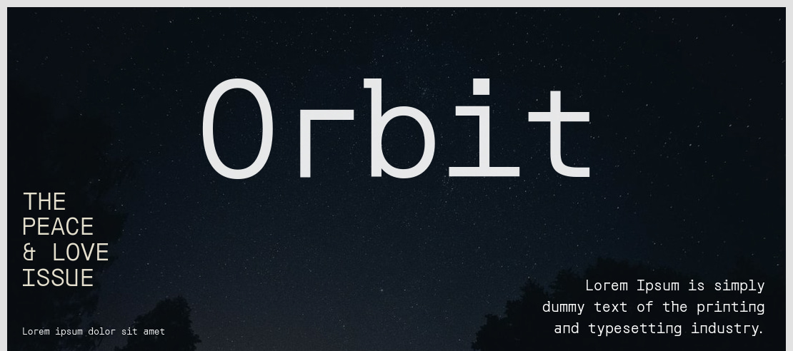 Orbit Font