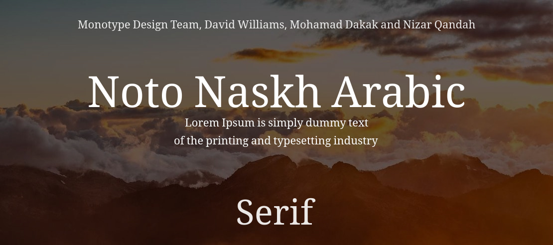 Noto Naskh Arabic Font