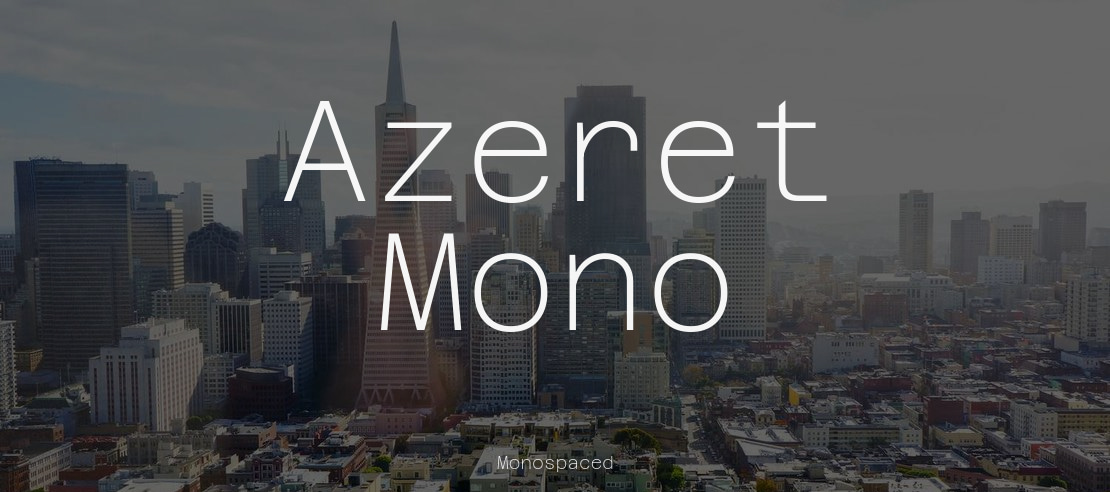 Azeret Mono Font Family