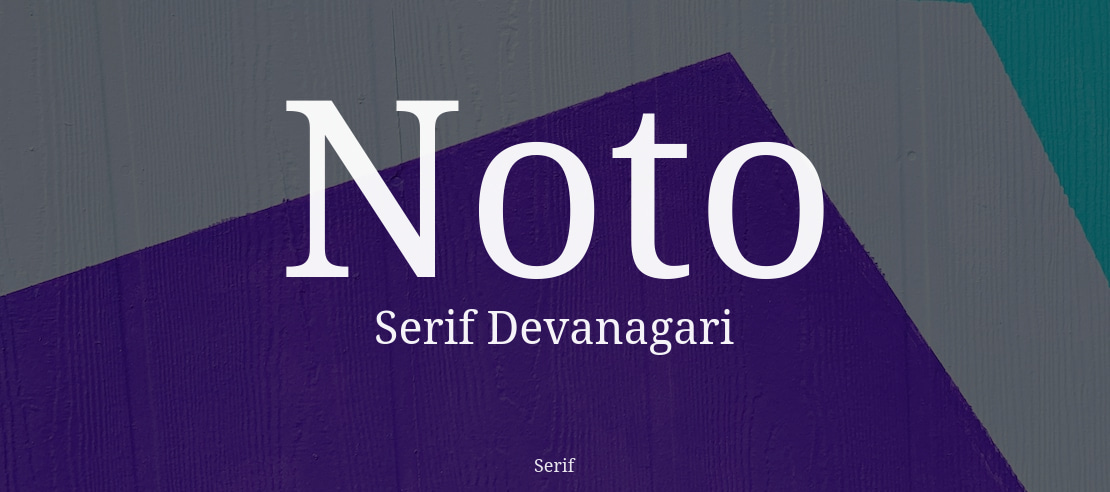 Noto Serif Devanagari Font