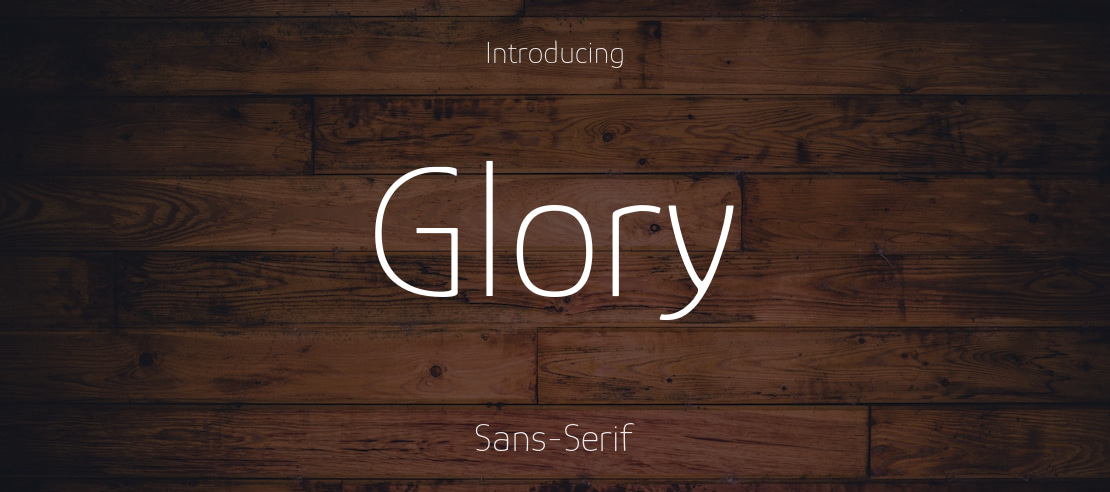 Glory Font Family