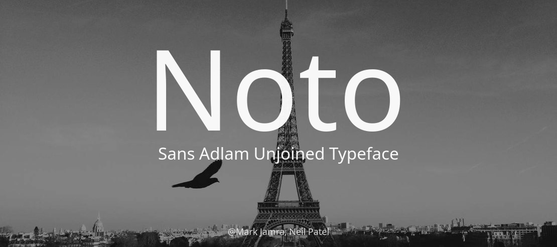 Noto Sans Adlam Unjoined Font