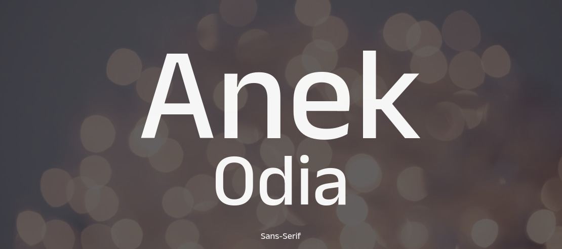 Anek Odia Font