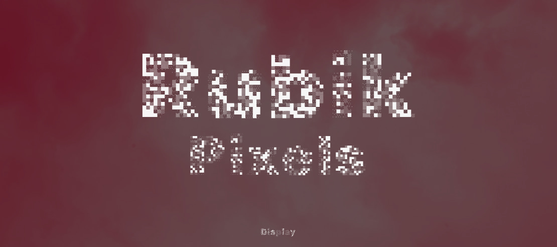 Rubik Pixels Font