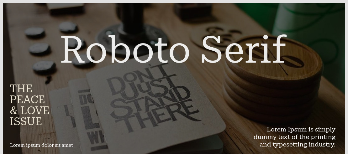 Roboto Serif Font Family