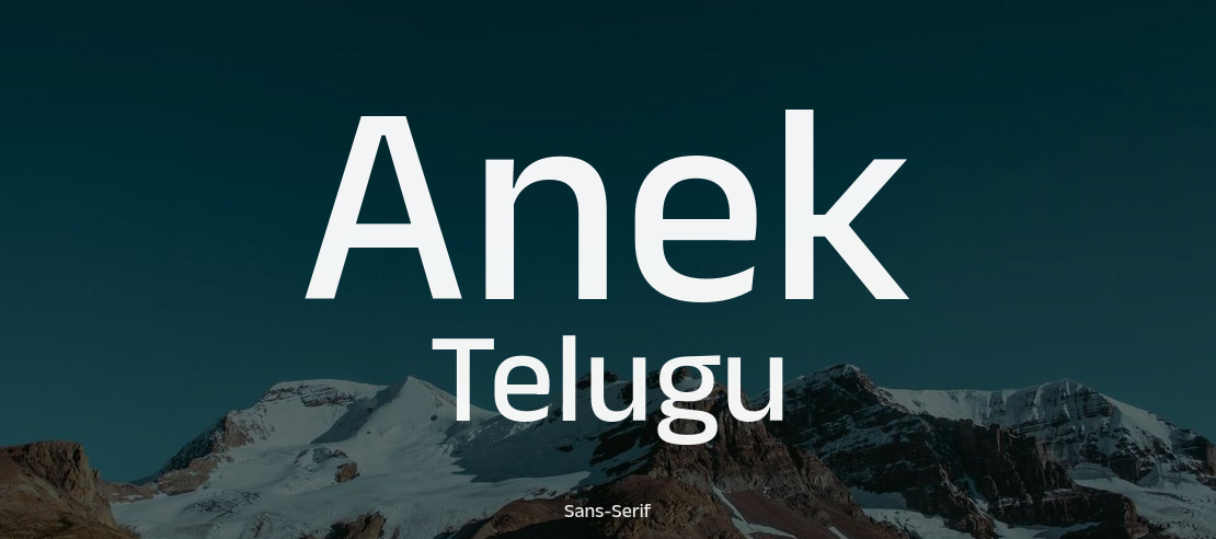 Anek Telugu Font