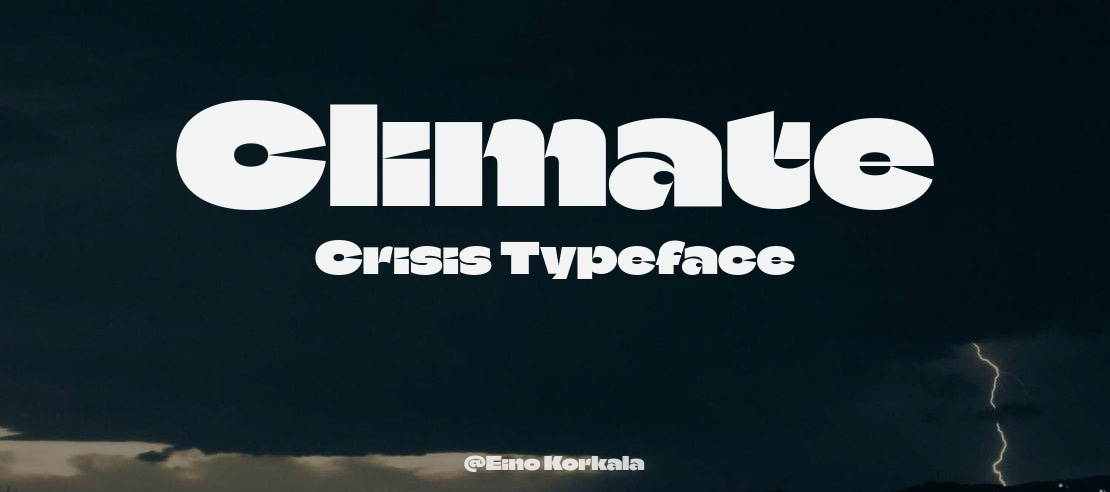 Climate Crisis Font