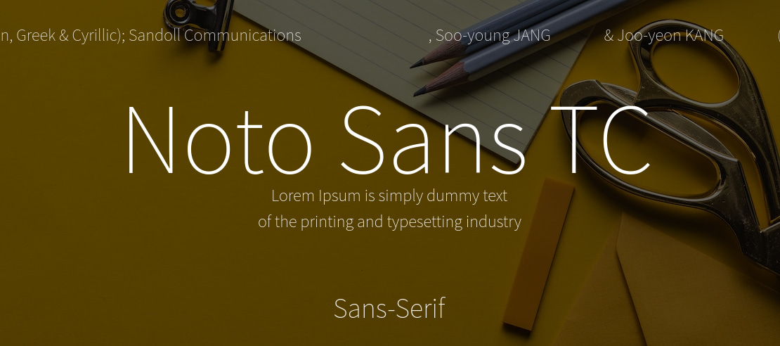 Noto Sans TC Font