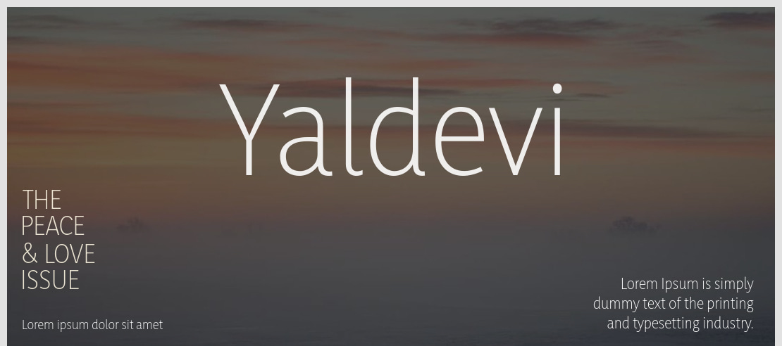 Yaldevi Font