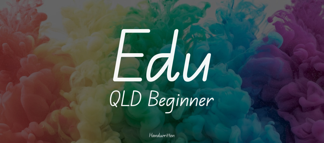 Edu QLD Beginner Font