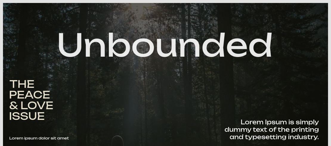 Unbounded Font