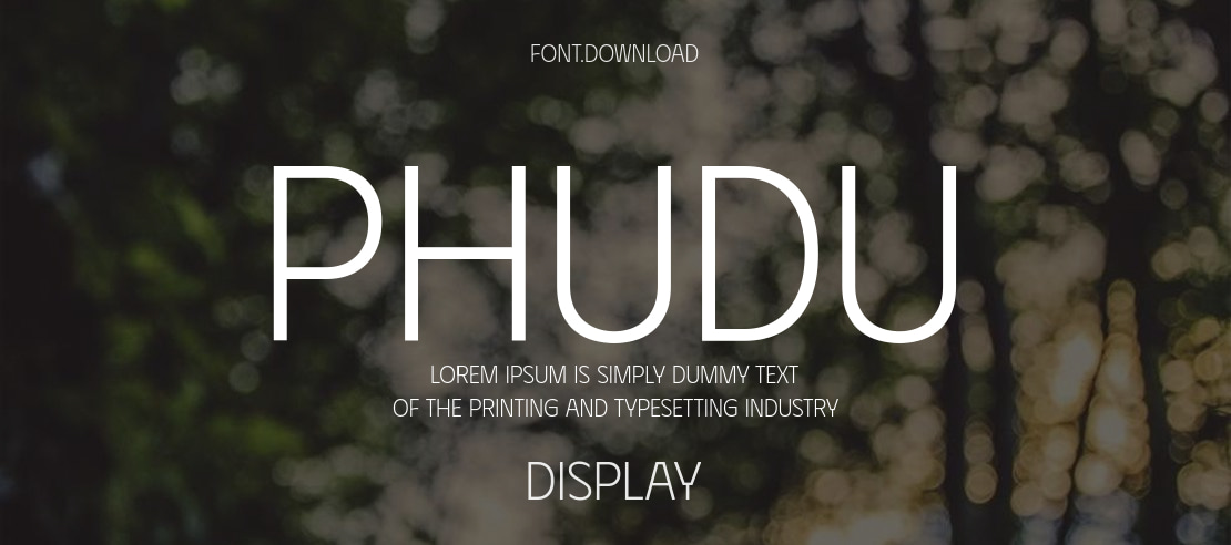 Phudu Font