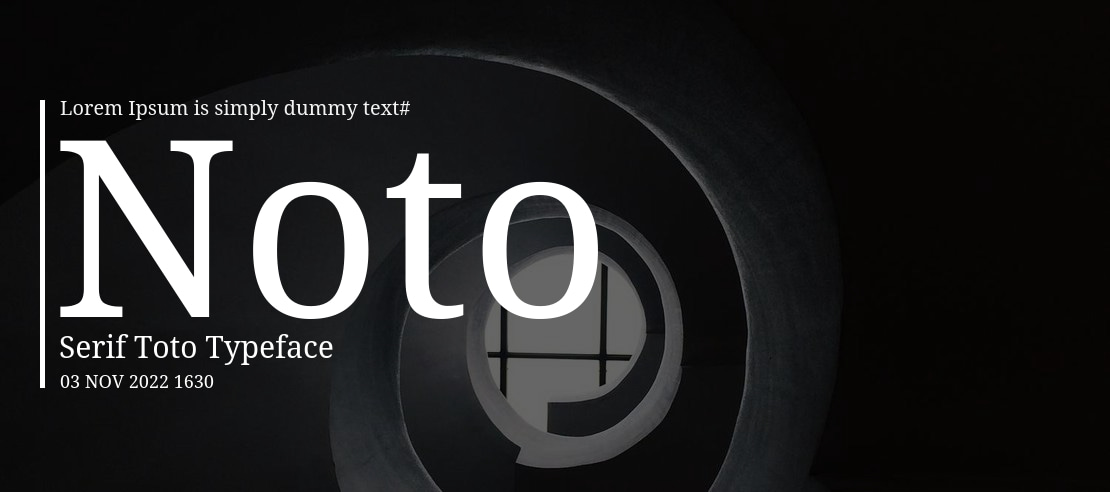 Noto Serif Toto Font